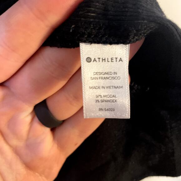 Athleta Soft & Cozy Modal Blend Black Pullover Hoodie Women's Size XS EUC - Picture 8 of 13